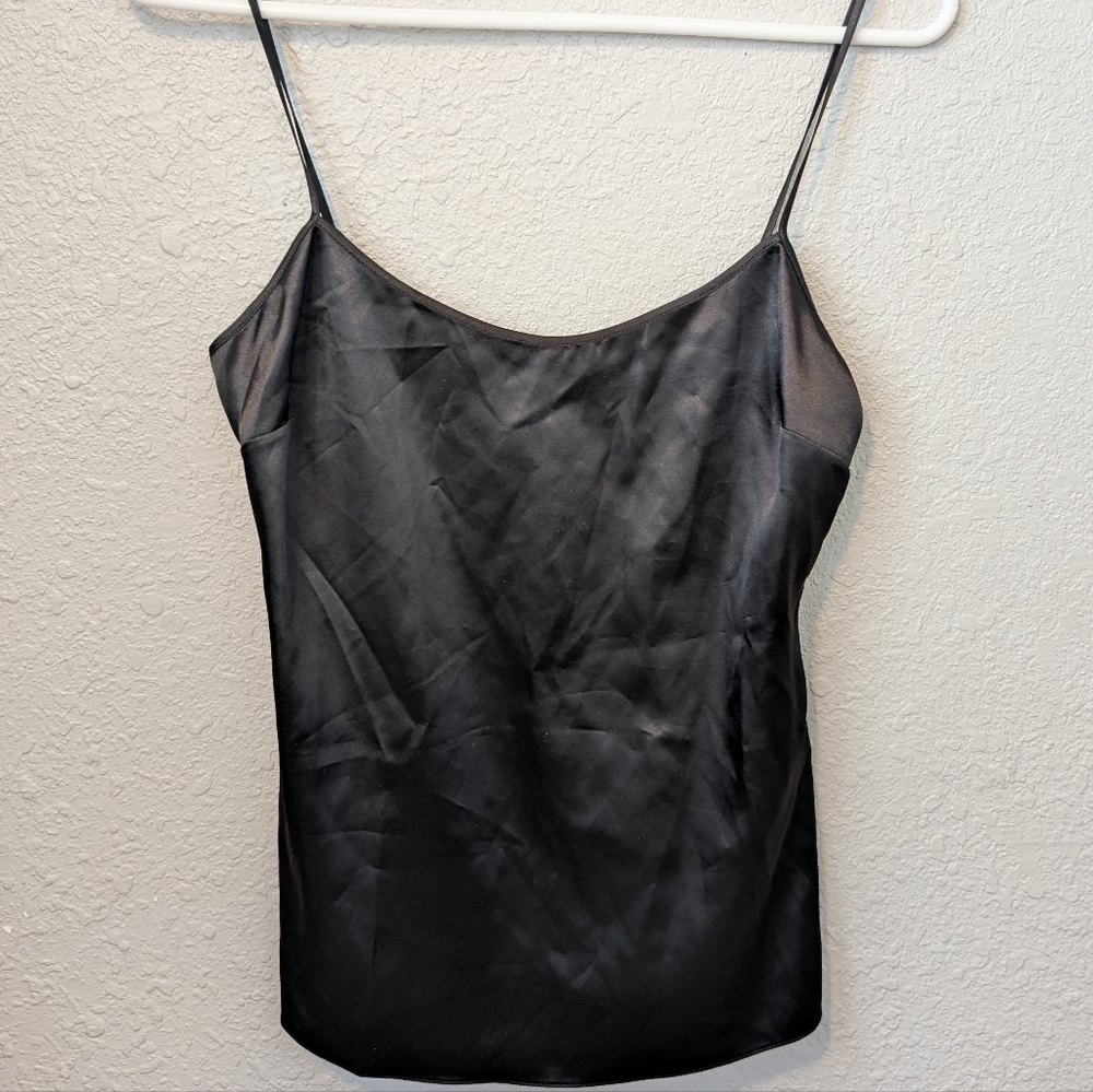 Elie Tahari Black Camisole Satin TopCami Size XS